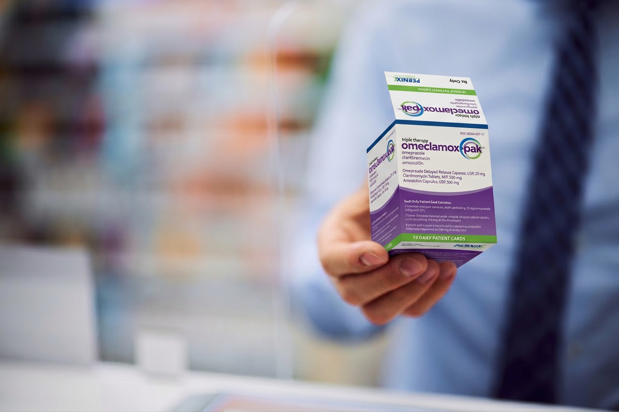 omeclamox-pak Pernix pharmaceutical packaging design