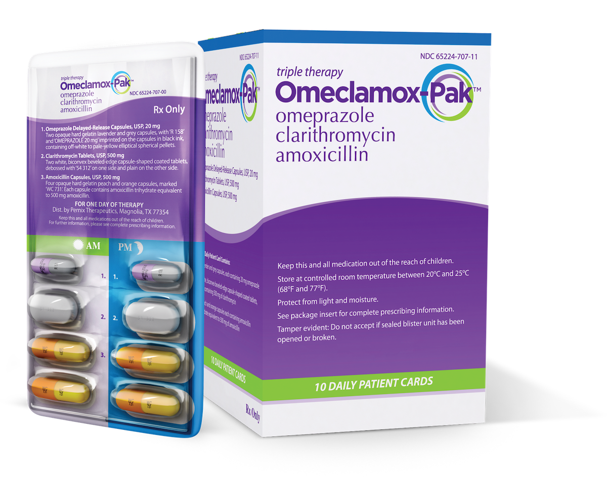 omeclamox-pak pharmaceutical packaging design