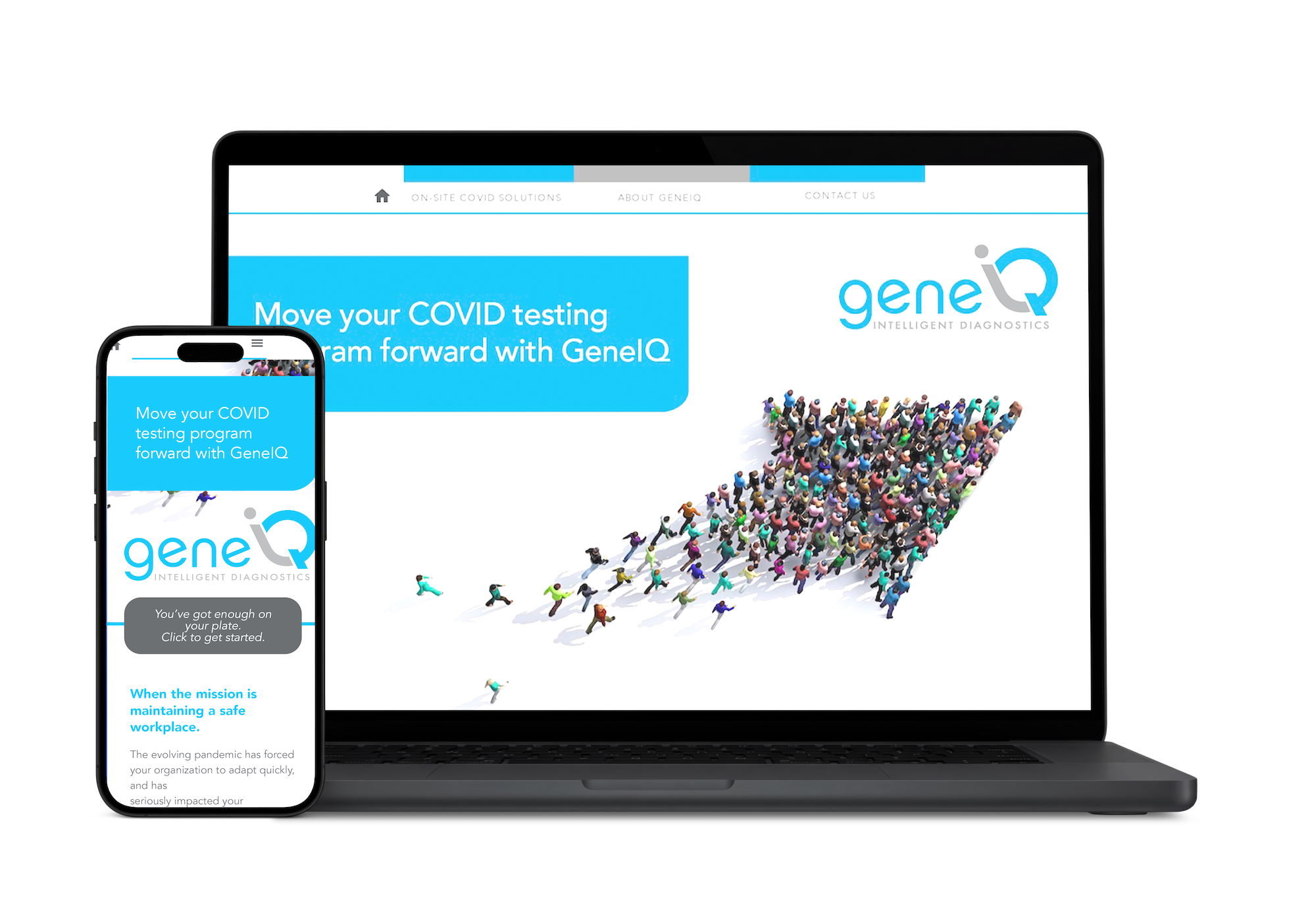 geneiq pharmaceutical microsite and uix