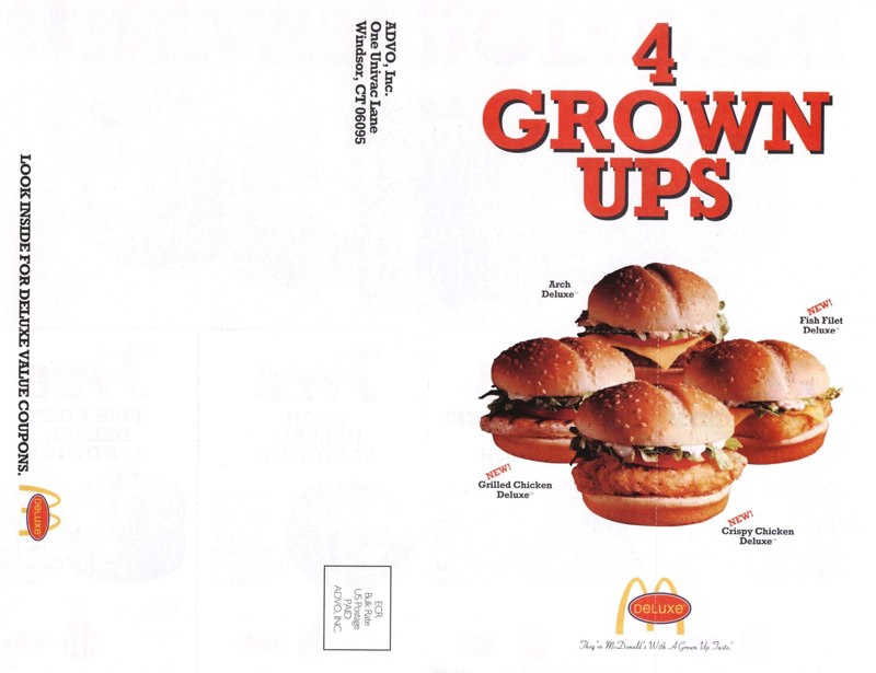 mcdonalds direct mailer marketing design