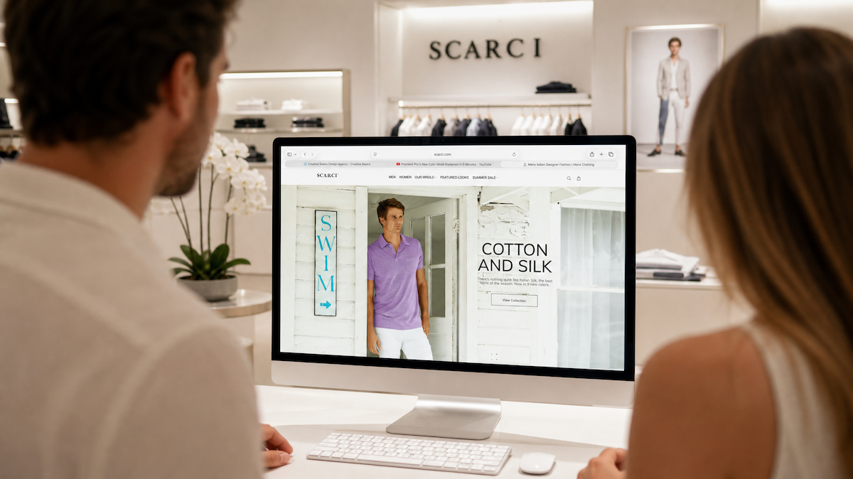 scarci italian clothing brand advertising marketing campaign