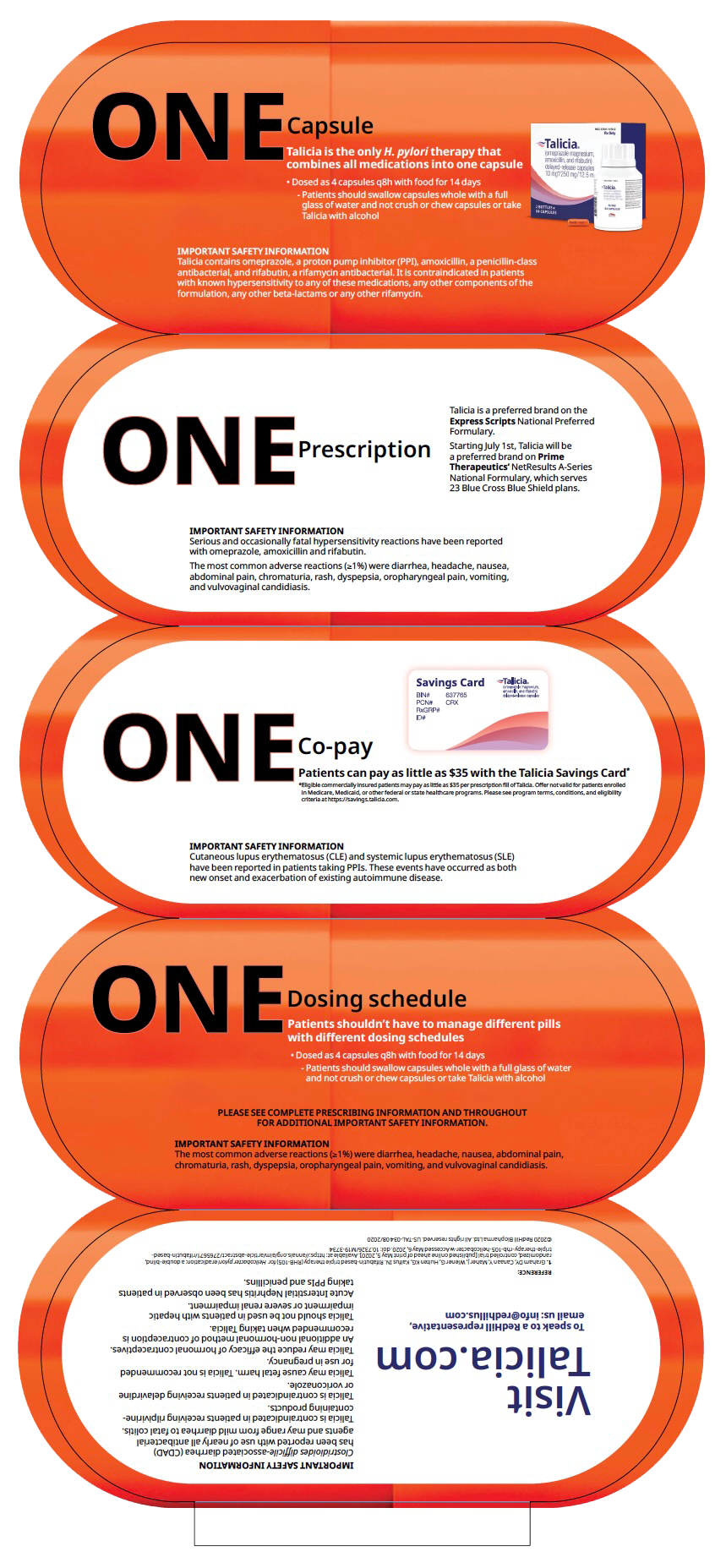 talicia pharma die cut pill leave behind